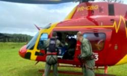 Chuvas em GO: ilhada em fazenda, grávida é resgatada por helicóptero
