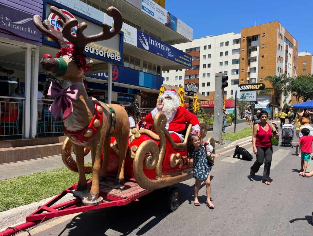 Rua de Lazer do Guará terá edição natalina no próximo domingo (7).