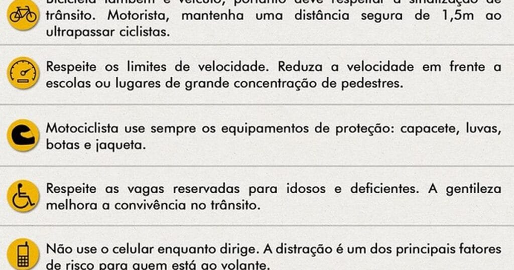 segurança no trânsito para motociclistas