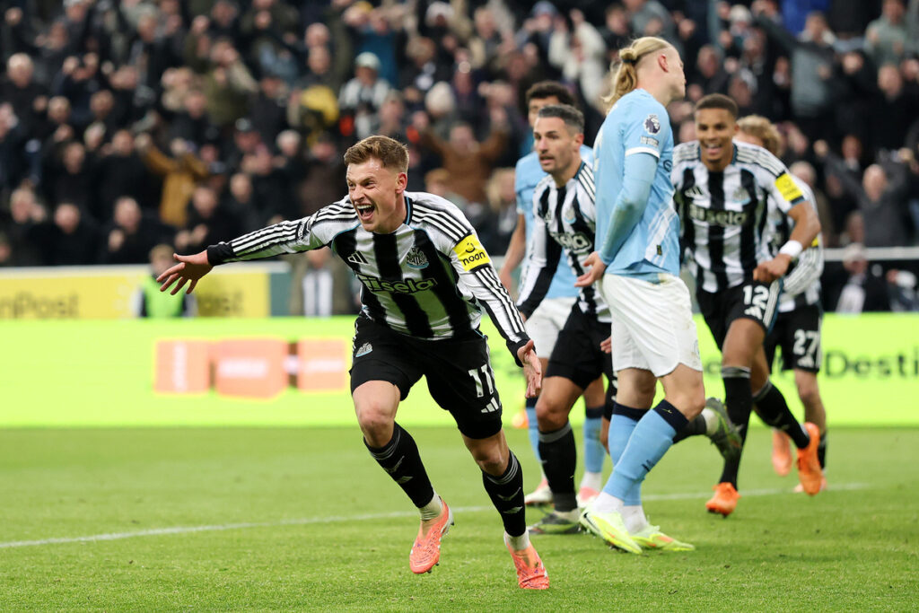 Newcastle vence o City e abre vantagem na luta contra o rebaixamento