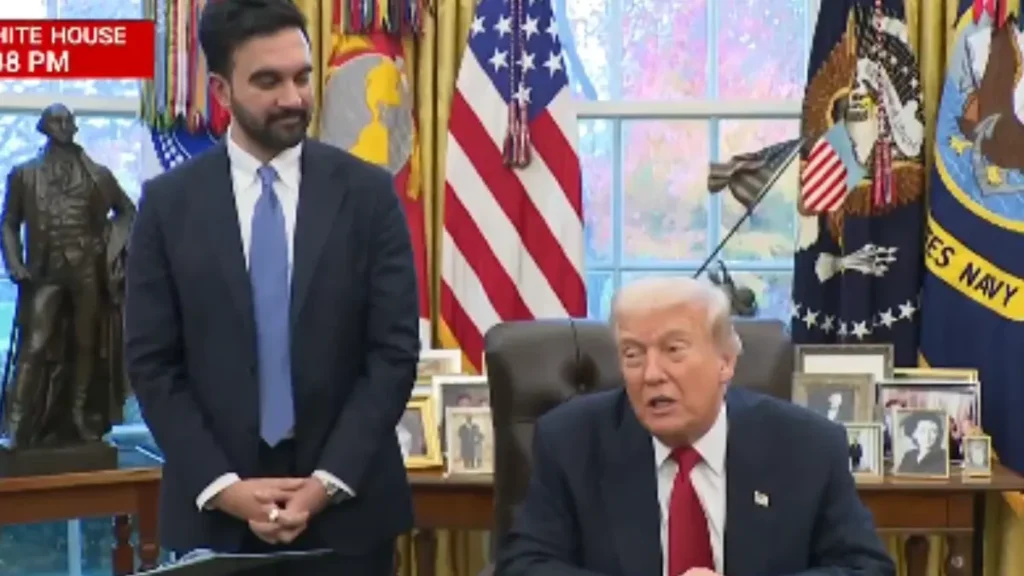 Trump se reúne com prefeito socialista de Nova York e elogia: ‘ele é diferente’