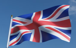 Home 25 ilustracao 3d da bandeira do reino unido no ceu azul 41793 665