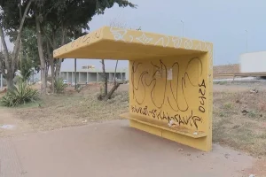 Projeto em Ceilândia revitaliza paradas de ônibus e promove oficina