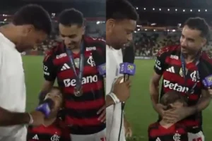 Filho de Danilo, do Flamengo, diz que torce para rival ao vivo; veja
