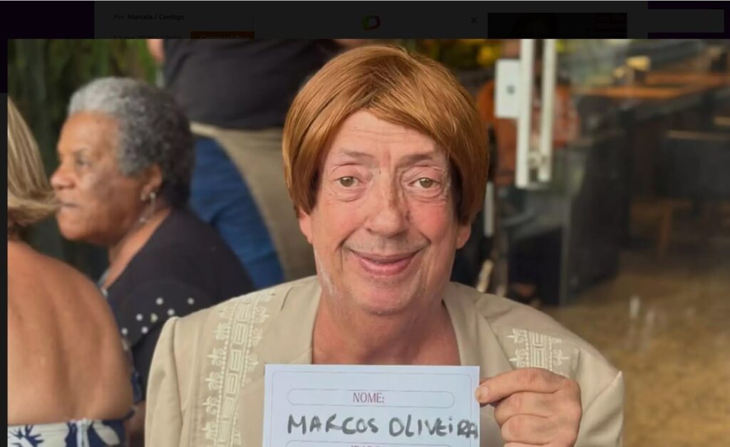 Marcos Oliveira emociona com pedido de Natal no Retiro dos Artistas