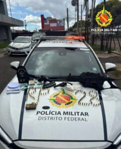 PMDF prende homem e apreende armas, drogas e dinheiro em Ceilândia