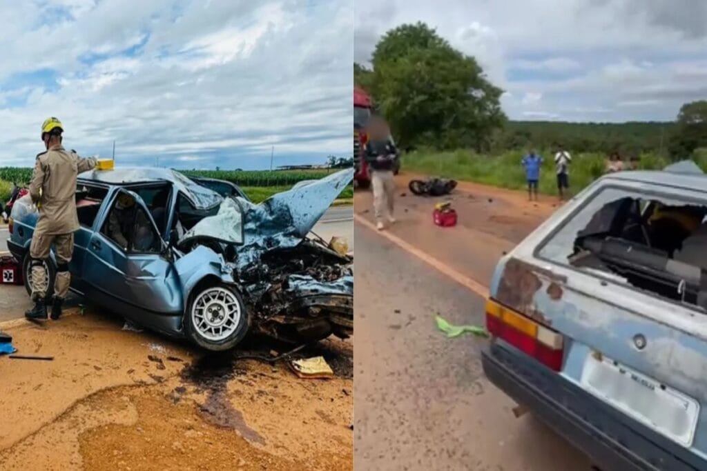 Acidente na BR-414 deixa dois mortos e um ferido