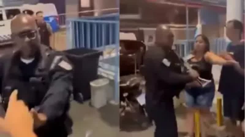 Mulher é agredida no peito por PM com uso de fuzil no RJ