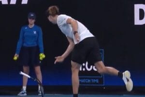 Print de um vídeo colorido de Zverev - Metrópoles