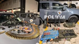 Homem é preso com arsenal de guerra em pousada de Caraguatatuba, no litoral de SP