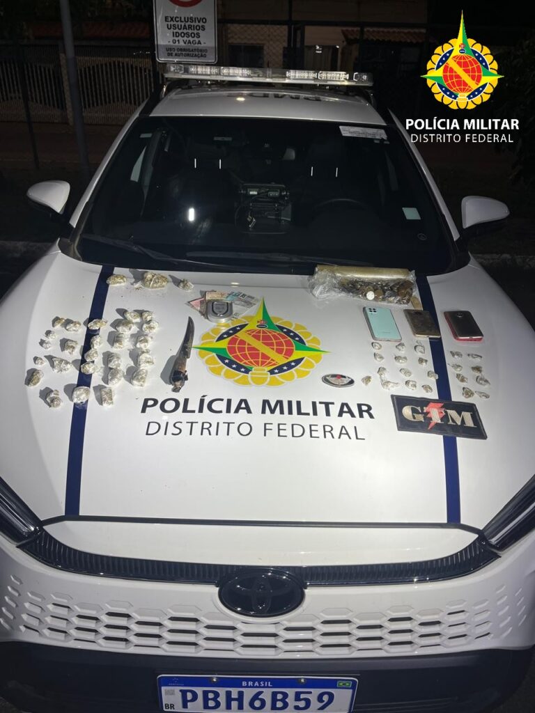 Suspeito tenta fugir, descarta droga e acaba preso por tráfico no Paranoá