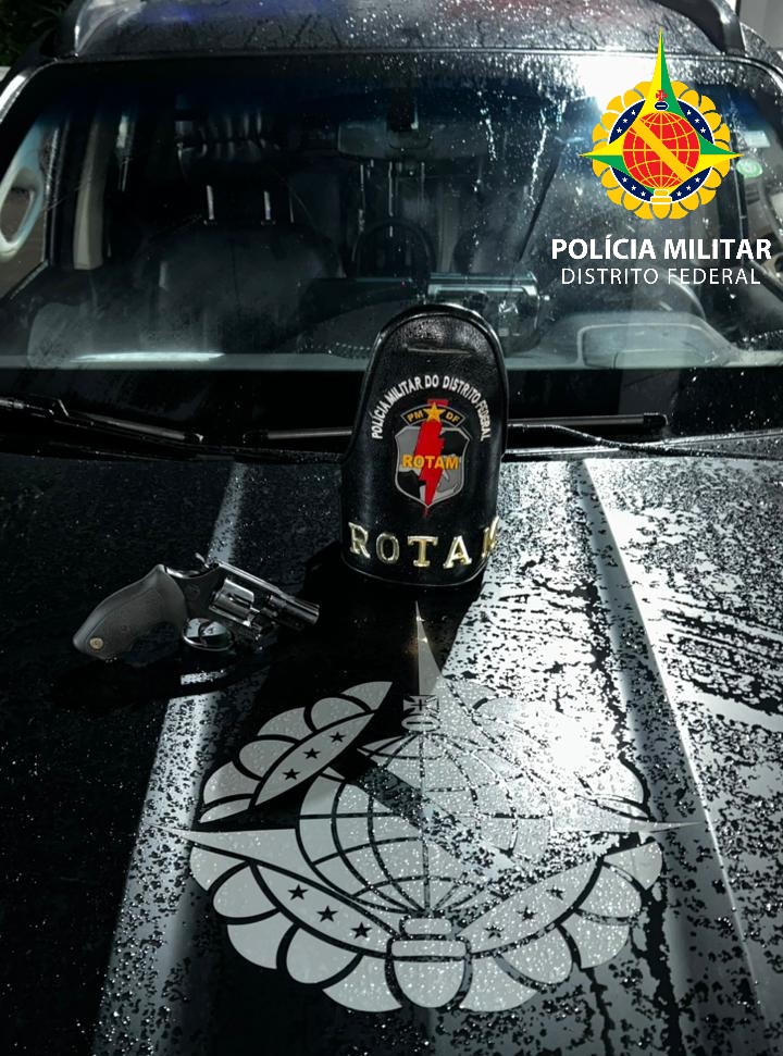 ROTAM prende dois homens por crimes envolvendo armas de fogo no DF