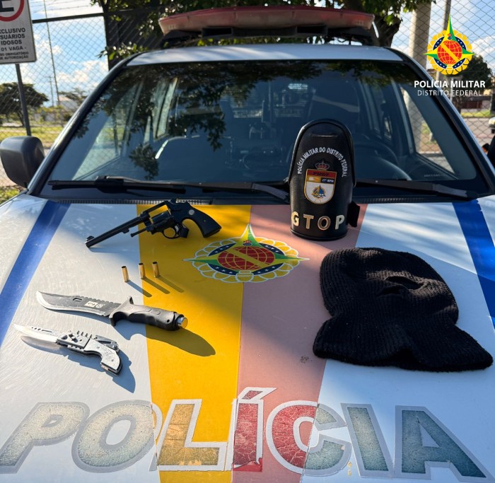 Homem de 60 anos é preso por disparo de arma de fogo em via pública no Recanto das Emas