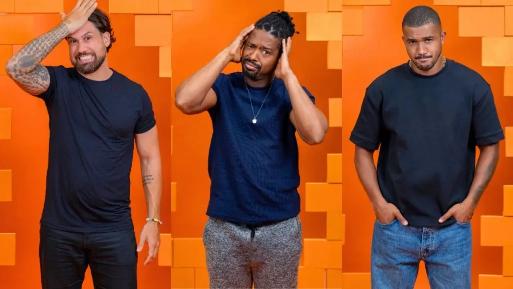 BBB 26: Brígido, Leandro e Matheus estão no 2º Paredão da temporada