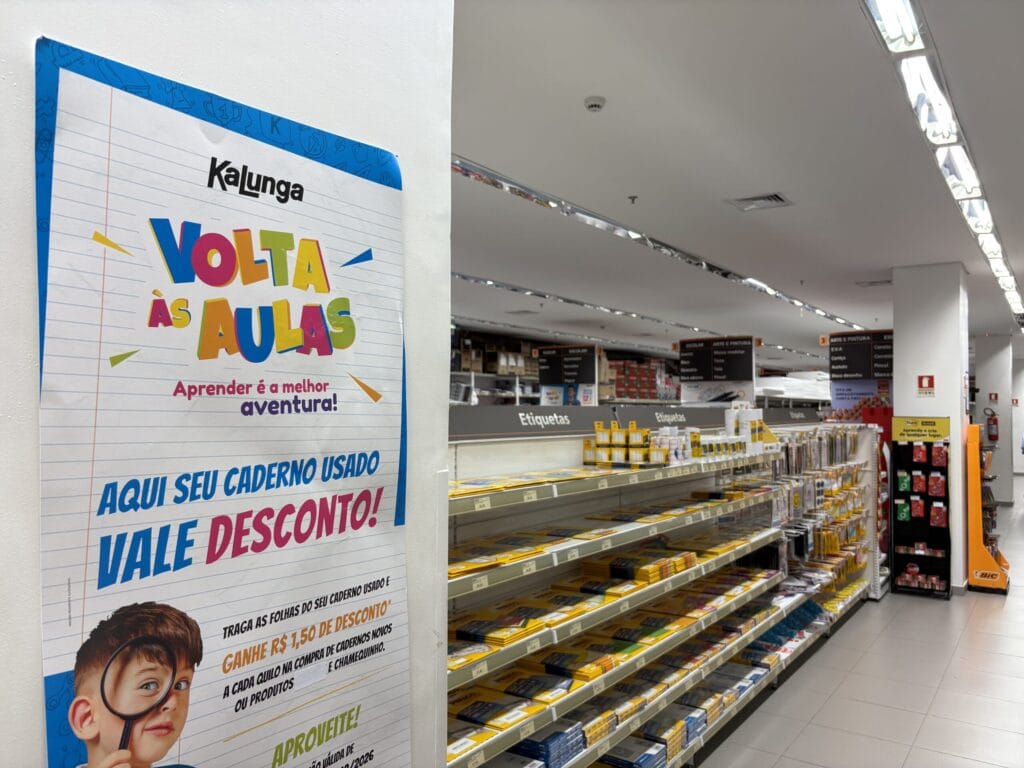 Preço de material escolar no DF terá reajuste em 2026