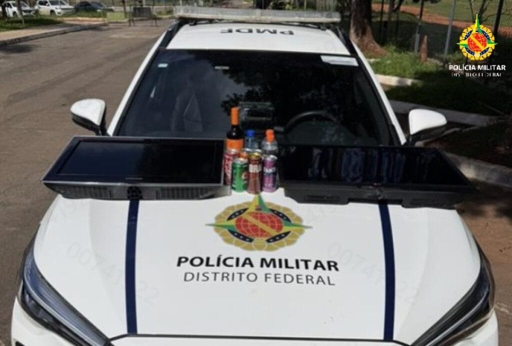 Casal é preso ao tentar furtar TVs e bebidas de motel no DF