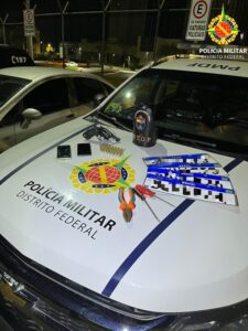 PMDF prende motorista com arma e placas furtadas na EPIA Norte