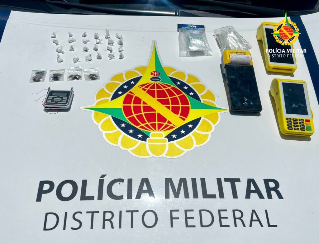 Adolescente é apreendido com drogas e máquinas de cartão em Ceilândia