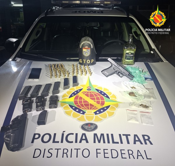 Homem é preso com drogas e arma em Santa Maria