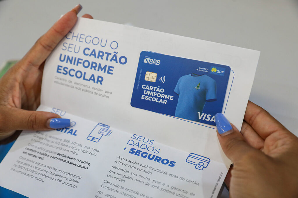 DF: Prazo para retirar Cartão Uniforme Escolar termina em 21 de janeiro
