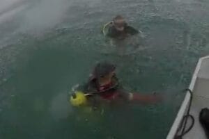 Bombeiros buscam jovem desaparecido no Lago Corumbá