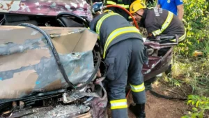 Motorista morre após colisão entre carro e ônibus na BR-020