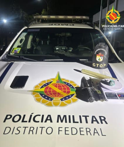 Jovem e adolescente roubam celular de vigilante em Planaltina