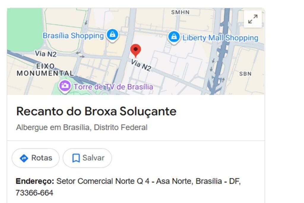 Google Maps remove "Recanto do Broxa Soluçante"