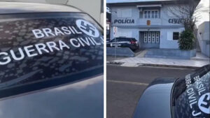 Homem que andou com adesivo de suástica nazista em carro é denunciado em SC