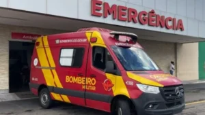 Viatura do Corpo de Bombeiros Militar participou do atendimento da ocorrênica
