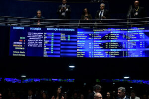 Senado inaugura painel eletrônico de votações com tecnologia LED