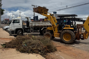 Administração de Ceilândia aplica 10 toneladas de asfalto e remove 39 de lixo