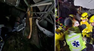 Em Santa Catarina, três pessoas morrem e 13 ficam feridas após ônibus cair em ribanceira