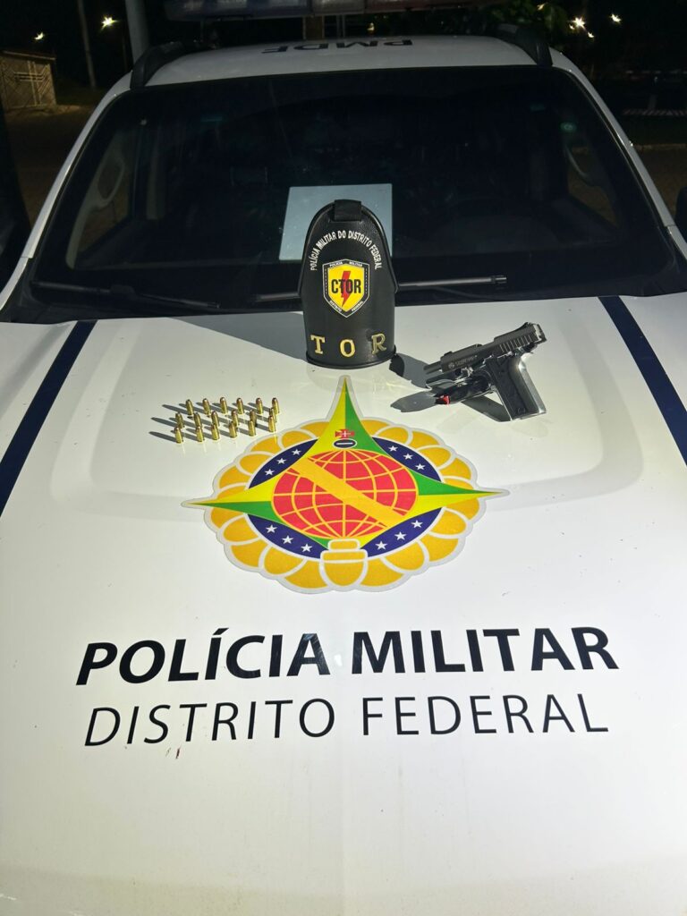 Homem é preso por porte ilegal de arma durante bloqueio do TOR no Gama