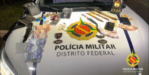 PMDF fecha ponto de tráfico no Guará II e prende dois homens em flagrante