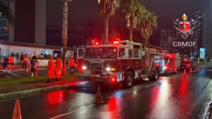 Panela esquecida no fogão provoca incêndio e evacuação de prédio em Águas Claras
