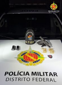 Perseguição policial termina com prisão de dois suspeitos armados na Estrutural