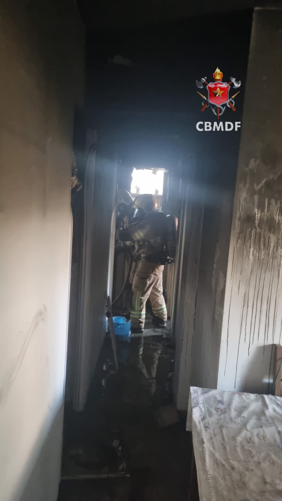 Incêndio em apartamento provoca evacuação de prédio no Guará II