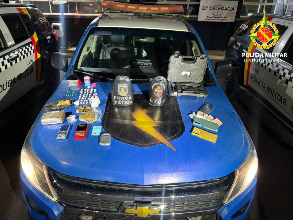 Três pessoas são presas por tráfico e posse de munição no Gama