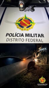 PMDF recupera carro roubado após perseguição na DF-345, em Planaltina
