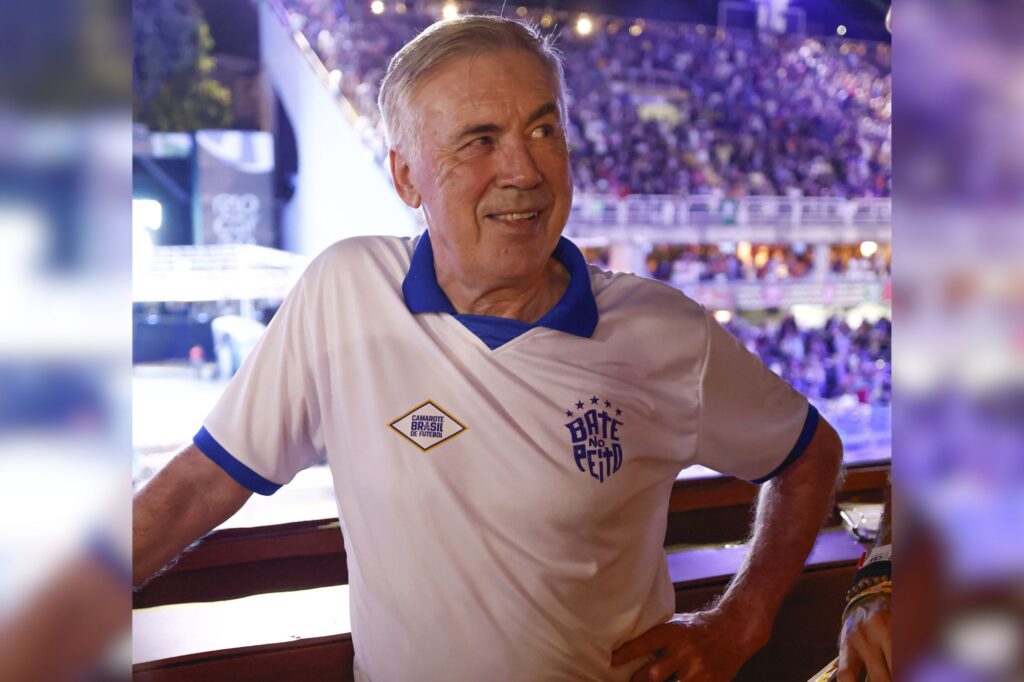 Carlo Ancelotti, técnico da Seleção Brasileira, esteve em Salvador, São Paulo e Rio de Janeiro durante carnaval.