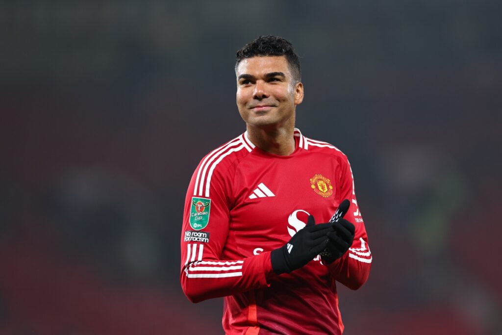 Foto colorida de Casemiro, do Manchester United - Metrópoles