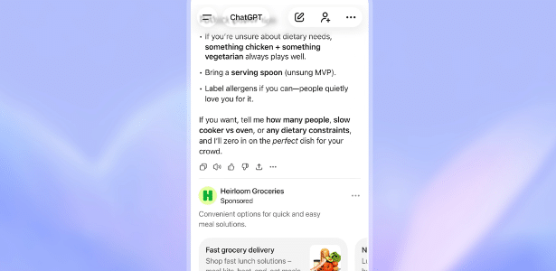 OpenAI começa a exibir publicidade no ChatGPT em planos mais baratos