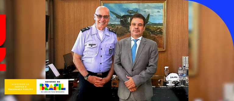 Ministro da Justiça se reúne com comandante da Aeronáutica para alinhar pautas de segurança