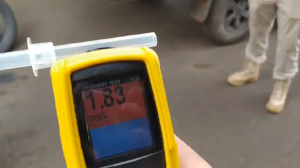 Colombiano excedeu limite de alcoolemia em mais de 5 vezes (Foto: PRF)