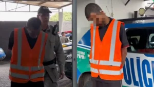 Imagem mostra suspeito detido pela Polícia Militar