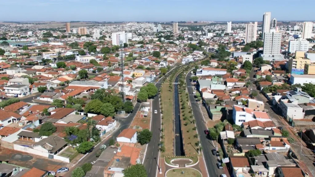 Vista aérea da cidade de Rio Verde