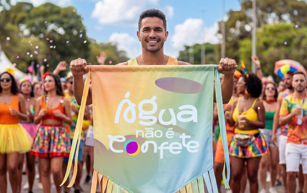 Adasa promove campanha ‘Água não é Confete’ no Carnaval infantil