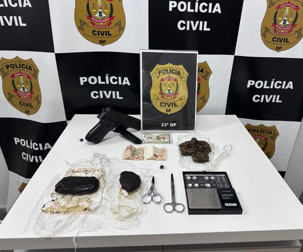 Jovem é preso por tráfico de drogas em operação da PCDF em Santa Maria