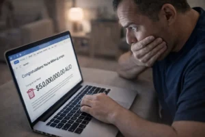 Homem apaga e-mail de prêmio lotérico de R$ 185 milhões